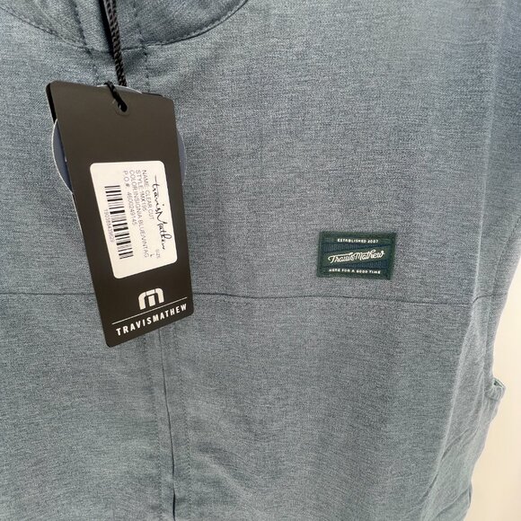 NWT Travis Mathew Clear Cut reversible vest - various sizes - blue/green - Picture 2 of 7